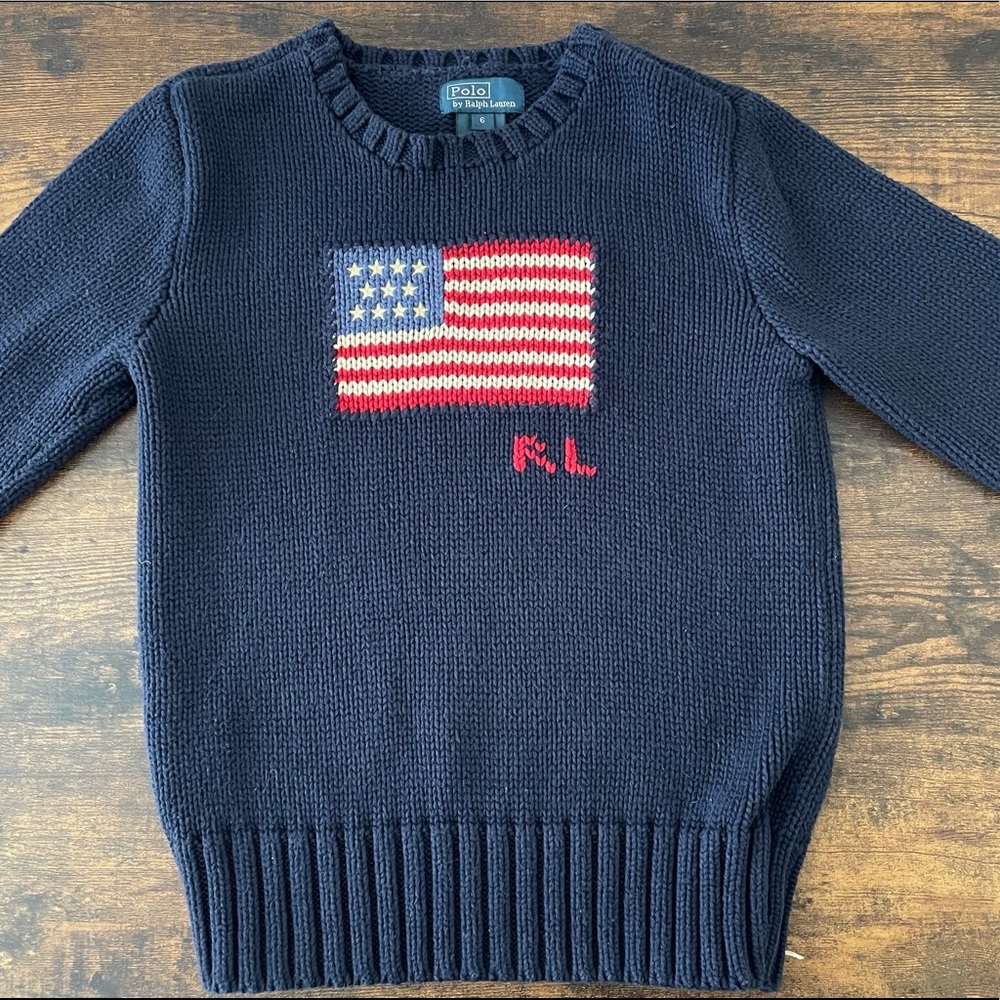 Ralph Lauren Boys Size Sz 6 Flag NWOT